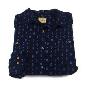 BF499 True Craft Flannel Button Front Shirt L